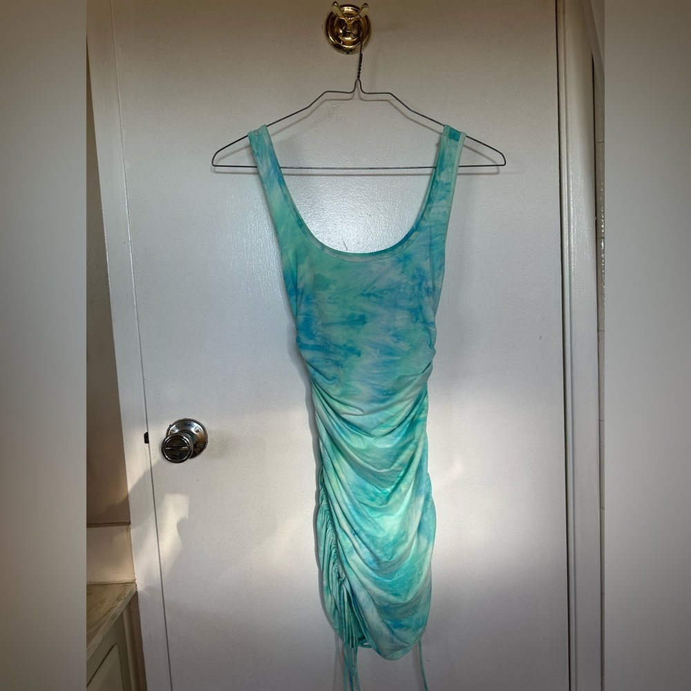 Tie dye mini dress